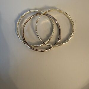 Kendra Scott Gold & Silver Bamboo-Inspired Bracelets